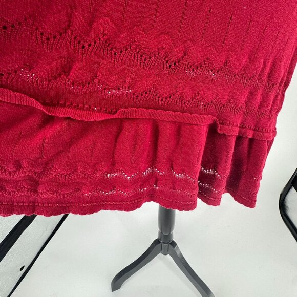 Max Studio Babydoll Y2K Dress Womens Size M Milkmaid Tiered Lightweight Knit Vtg - Picture 5 of 7